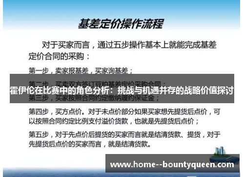 霍伊伦在比赛中的角色分析:挑战与机遇并存的战略价值探讨 霍伊伦在比赛中的角色分析:挑战与机遇并存的战略价值探讨